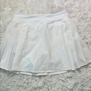 Lululemon Side-Pleat High-Rise Tennis Skirt White